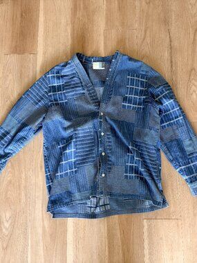 KITH Japanese Indigo Sullivan Shirt gi Size XL